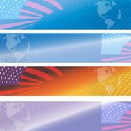 Vector image of the American flag N3