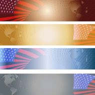 Vector image of the American flag N4