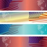 Vector image of the American flag N5