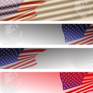 Vector image of the American flag N6