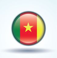 Flag of cameroon vector illustration N10