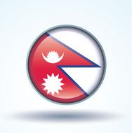 Flag of Nepal vector illustration N10