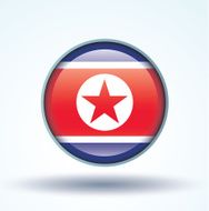 Flag of north korea vector illustration N8
