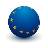 EU Flag Sphere Vector