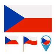 czech republic country flag vector N2