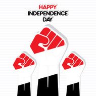 yemen flag design on hand vector