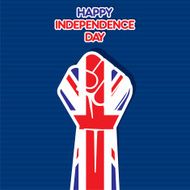 united kingdom happy Independence Day design