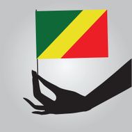 Flag of State the Republic Congo