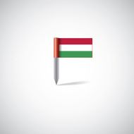 Hungary flag pin N2