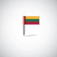 lithuania flag pin