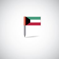 Kuwait flag pin
