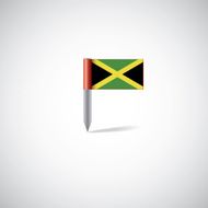Jamaica flag pin
