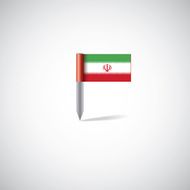 Iran flag pin
