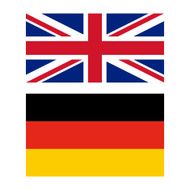 Flag of United Kingdom and Germany