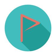 Flag flat single icon N3