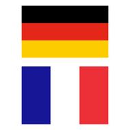 German and French flag N2
