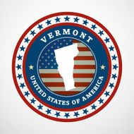 Vintage label Vermont