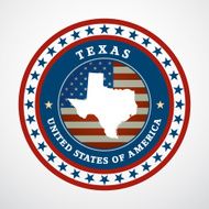 Vintage label Texas