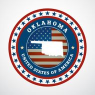 Vintage label Oklahoma