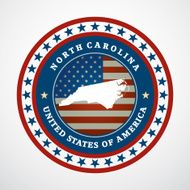 Vintage label North Carolina