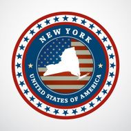 Vintage label New York N2
