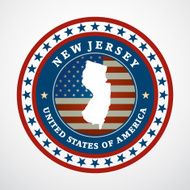 Vintage label New Jersey N2