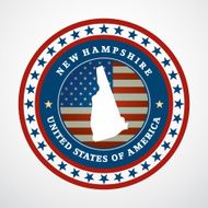 Vintage label New Hampshire N2