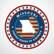Vintage label Missouri N2