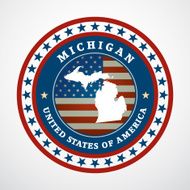 Vintage label Michigan N2