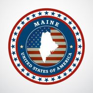 Vintage label Maine N2