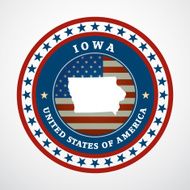 Vintage label Iowa N2