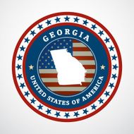Vintage label Georgia N2