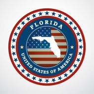 Vintage label Florida