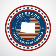 Vintage label Colorado