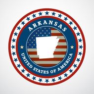 Vintage label Arkansas