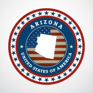 Vintage label Arizona