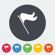 Flag single icon