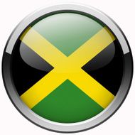 jamaica flag gel metal button