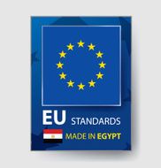 Made in Egypt Seal Egyptian Flag (Vector Art) N2