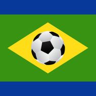 Soccer agiainst brazil frag Vector EPS10