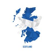 Map of Scotland Vector Illustration