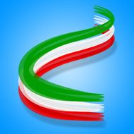 Flag Italy Represents Patriotic Nationality And Patriot