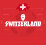 SWITZERLAND soccer ball illustration
