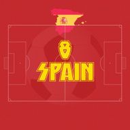 SPAIN soccer ball illustration