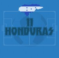 HONDURAS soccer ball illustration