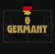 GERMANY soccer ball illustration