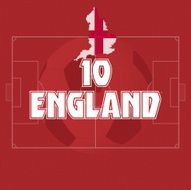 ENGLAND soccer ball illustration