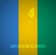 Low Poly Saint Vincent and The Grenadines Map