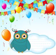 party balloons background