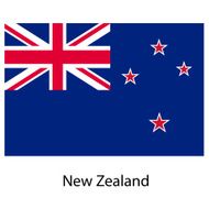 Flag of the country new zeland Vector illustration